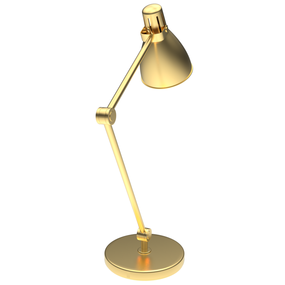 Modern desk lamp isolated on background. 3d rendering - illustration png