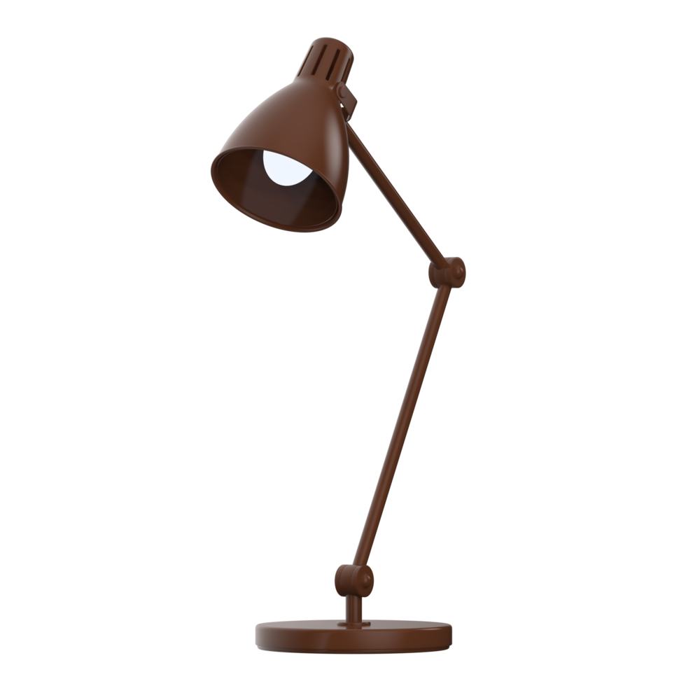 Modern desk lamp isolated on background. 3d rendering - illustration png