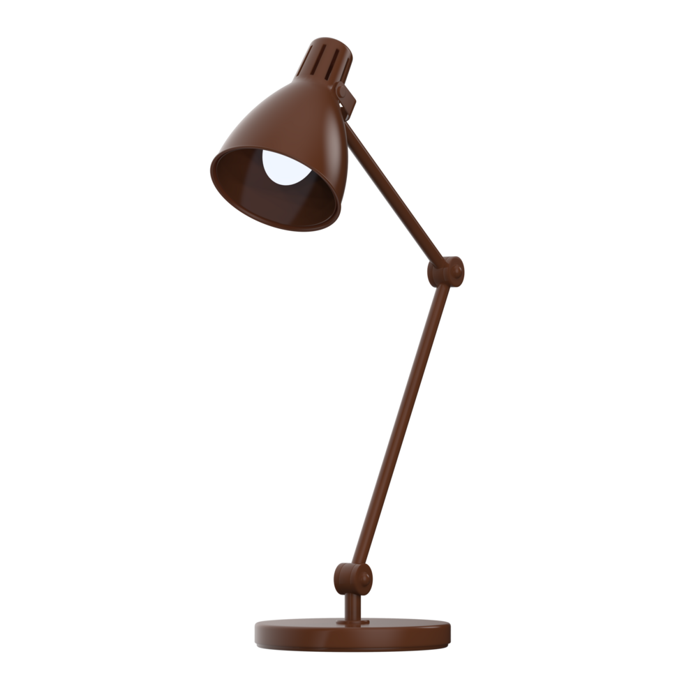 modern skrivbord lampa isolerat på bakgrund. 3d tolkning - illustration png