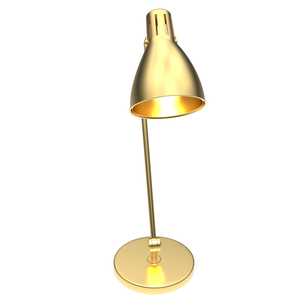 Modern desk lamp isolated on background. 3d rendering - illustration png