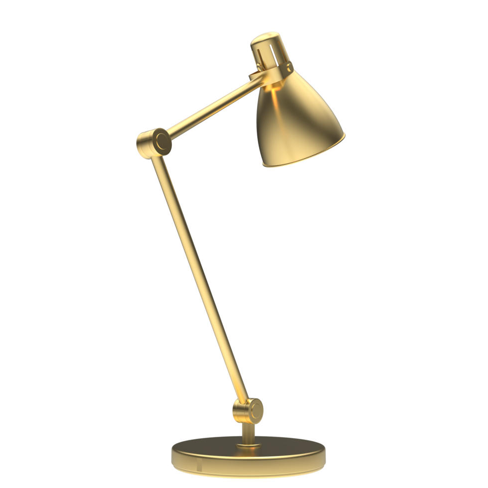 Modern desk lamp isolated on background. 3d rendering - illustration png