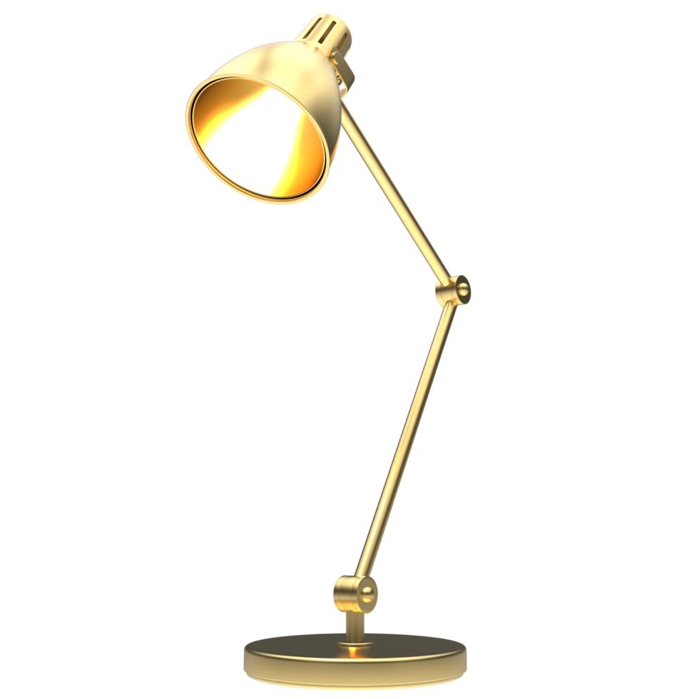 Modern desk lamp isolated on background. 3d rendering - illustration png