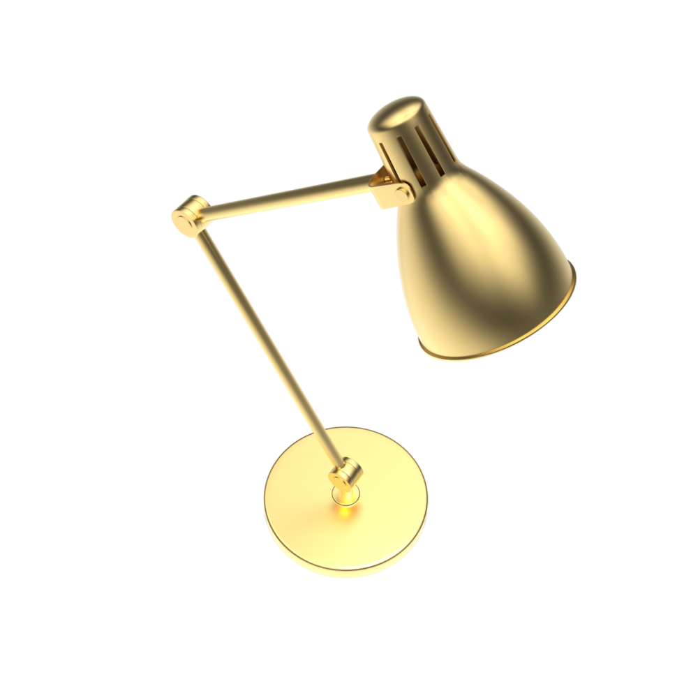 Modern desk lamp isolated on background. 3d rendering - illustration png