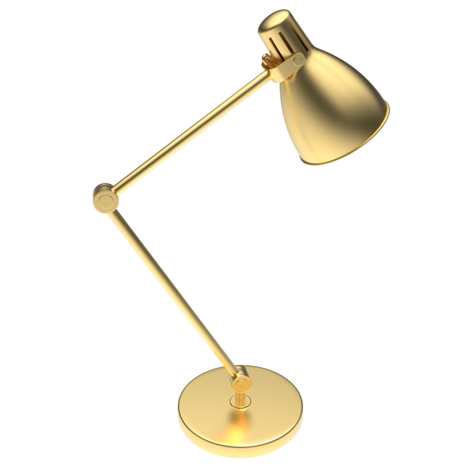 Modern desk lamp isolated on background. 3d rendering - illustration png