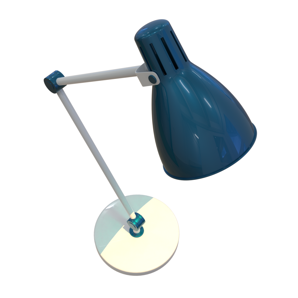 Modern desk lamp isolated on background. 3d rendering - illustration png