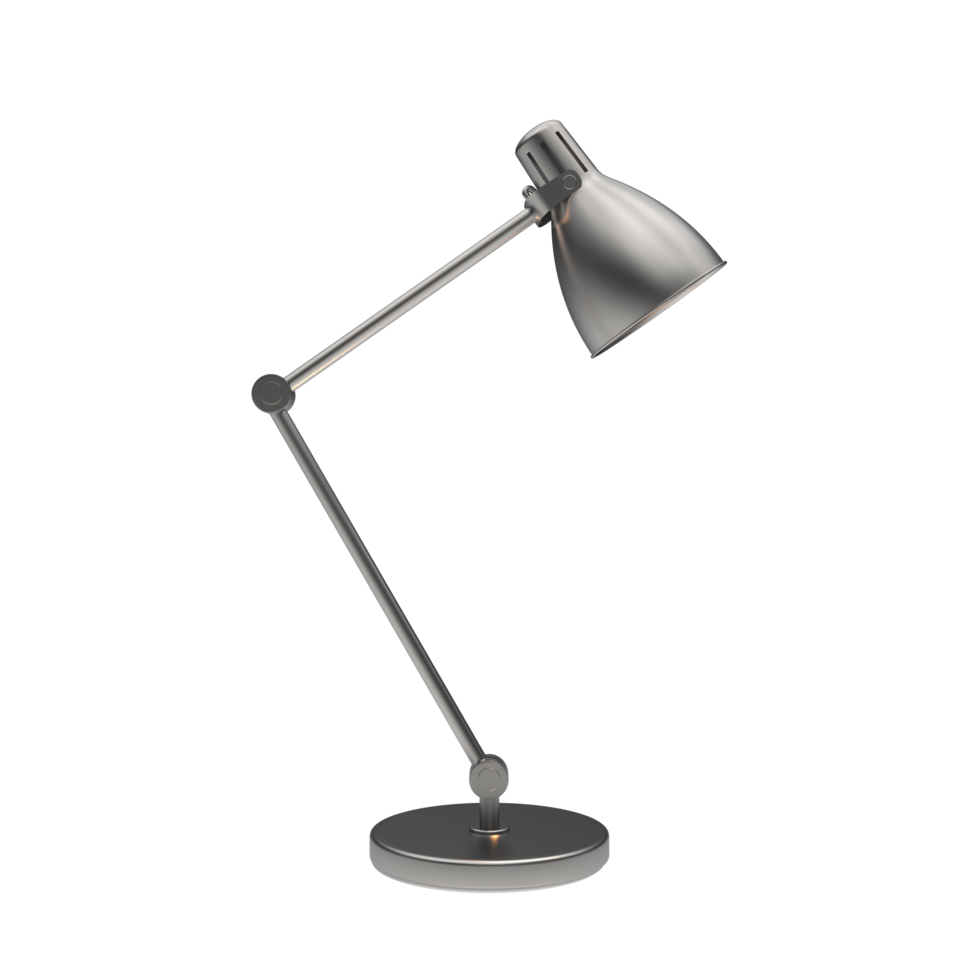 Modern desk lamp isolated on background. 3d rendering - illustration png