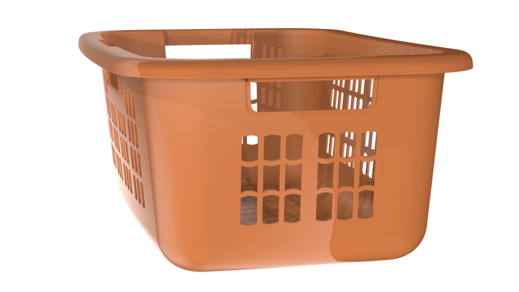 Laundry basket isolated on background. 3d rendering - illustration png