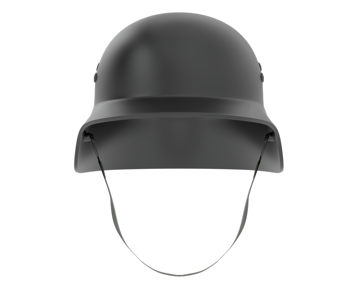 War helmet isolated on background. 3d rendering - illustration png
