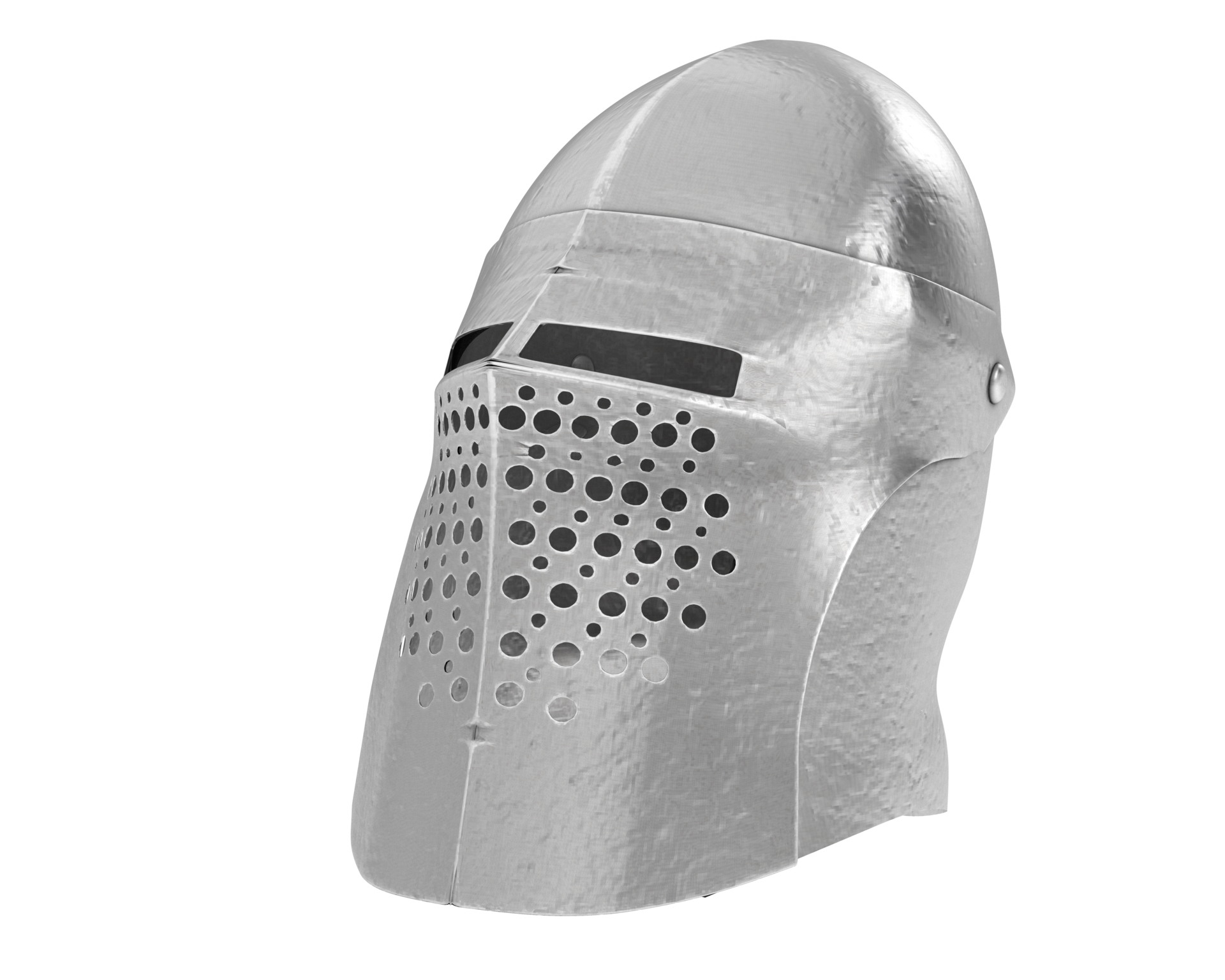 Gladiator helmet isolated on background. 3d rendering - illustration