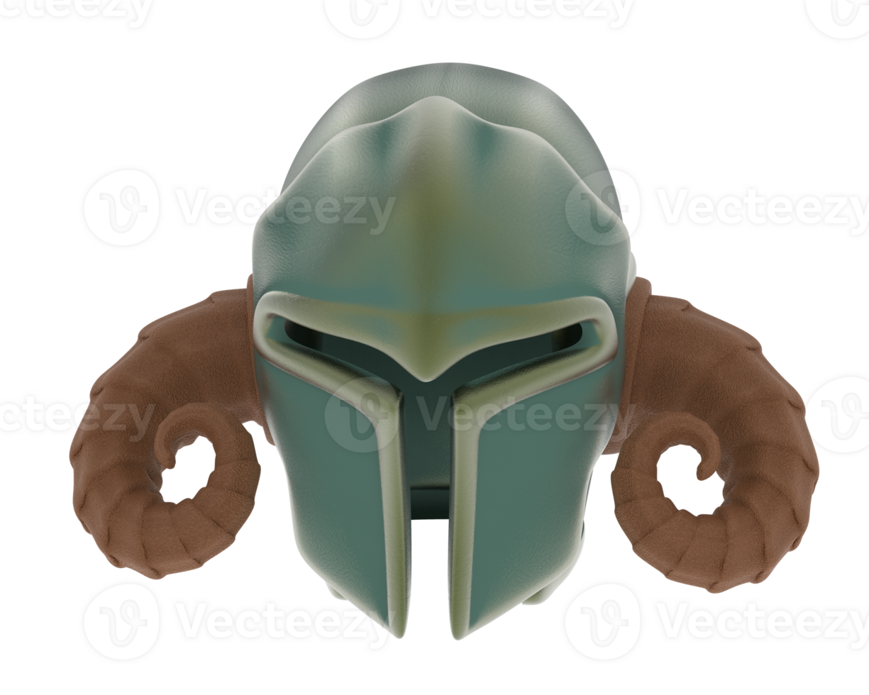 Gladiator helmet isolated on background. 3d rendering - illustration png