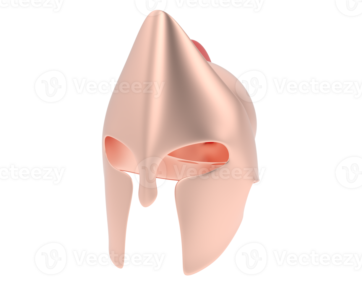 middeleeuws helm geïsoleerd Aan achtergrond. 3d renderen - illustratie png