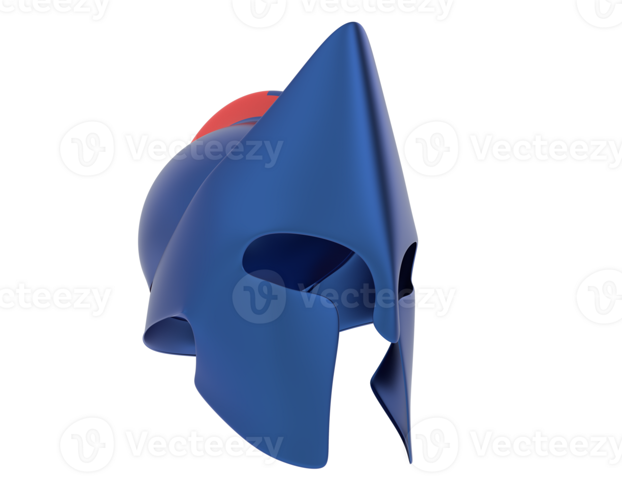 Medieval helmet isolated on background. 3d rendering - illustration png