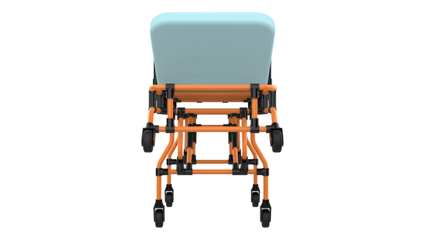 Medical stretcher isolated on background. 3d rendering - illustration png