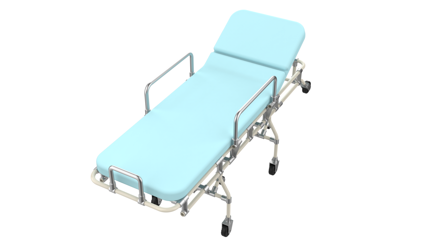 Medical stretcher isolated on background. 3d rendering - illustration png