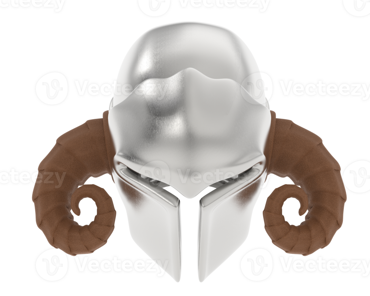 Gladiator helmet isolated on background. 3d rendering - illustration png