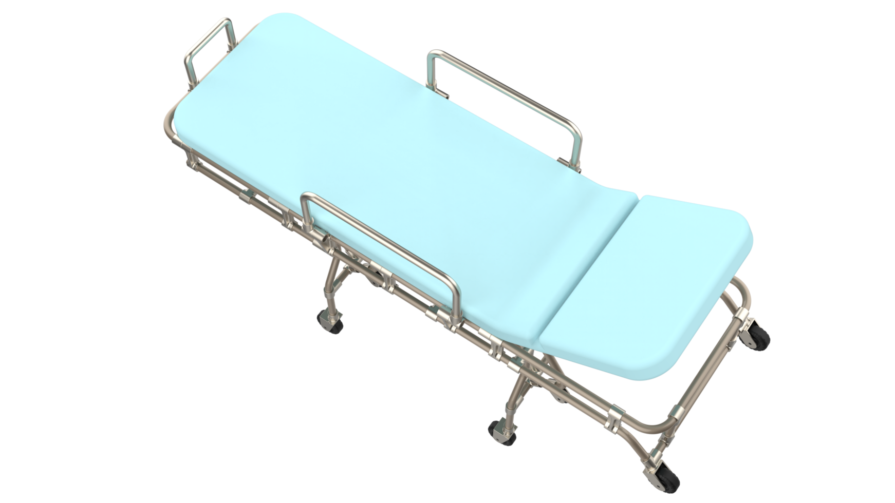 Medical stretcher isolated on background. 3d rendering - illustration png