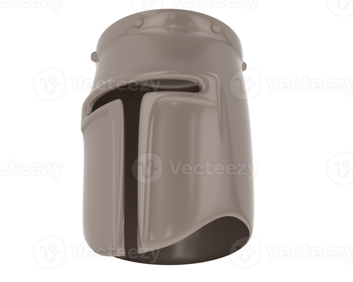 Gladiator helmet isolated on background. 3d rendering - illustration png