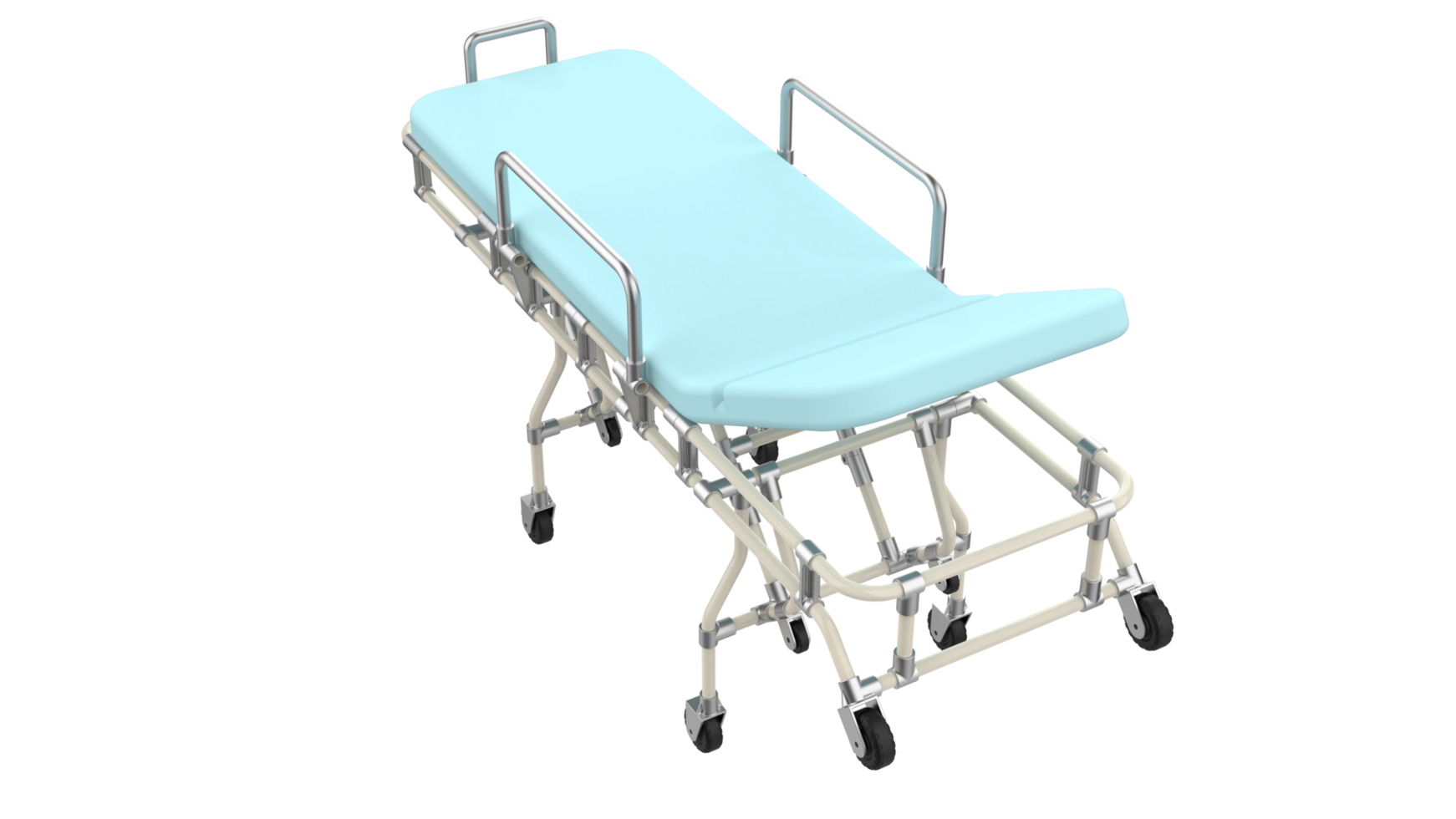 Medical stretcher isolated on background. 3d rendering - illustration png