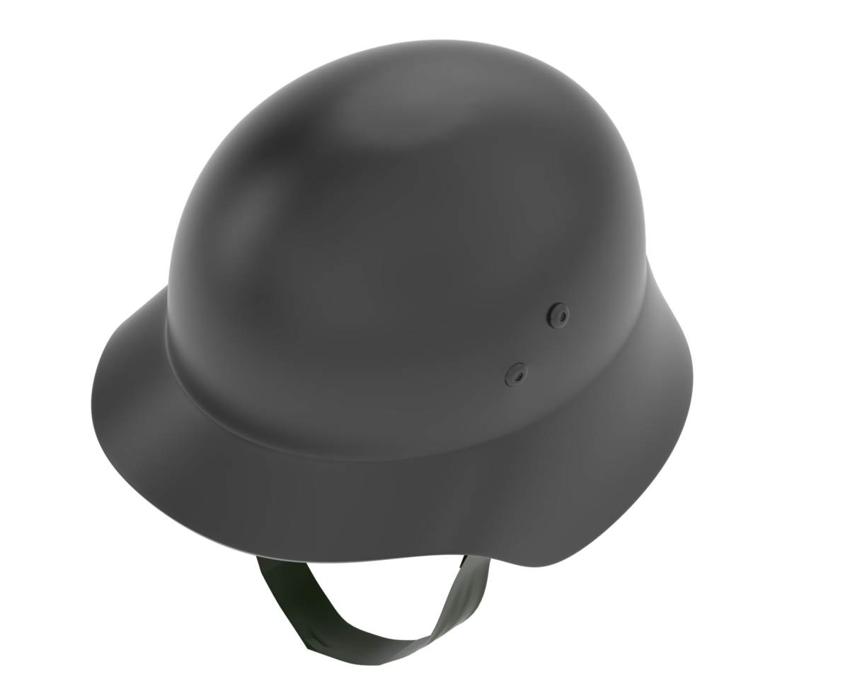 War helmet isolated on background. 3d rendering - illustration png