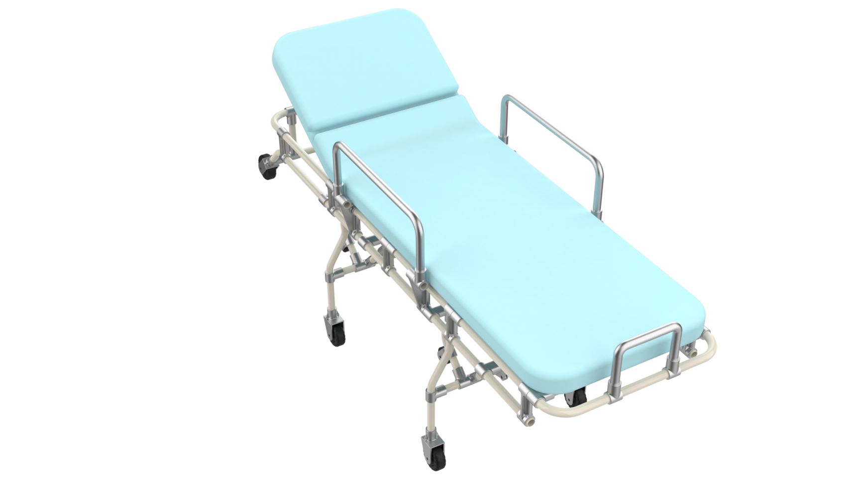 Medical stretcher isolated on background. 3d rendering - illustration png