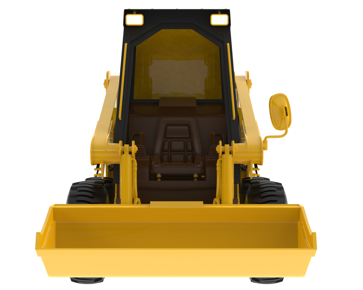 industriel bulldozer isolé sur Contexte. 3d le rendu - illustration png