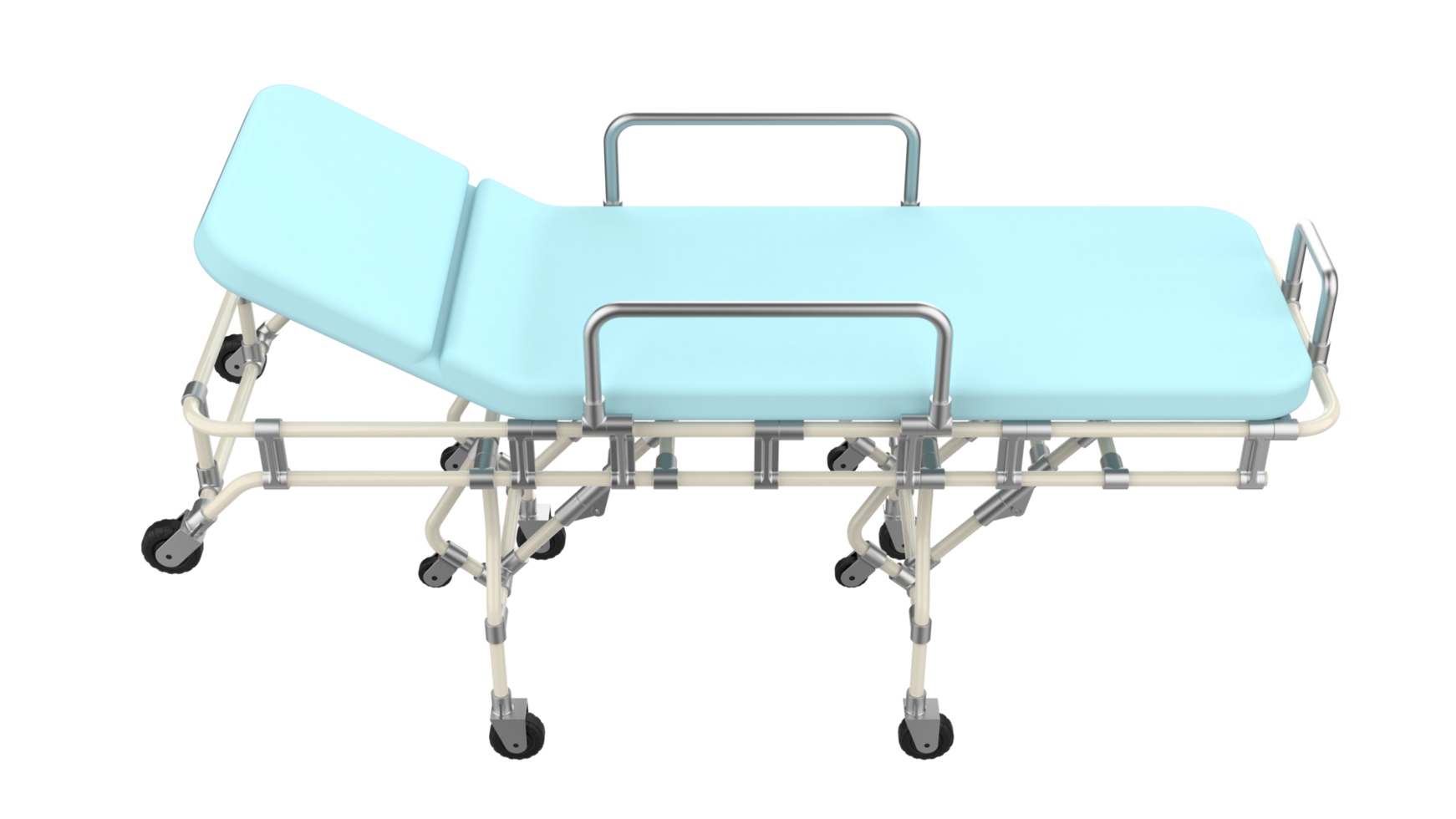 Medical stretcher isolated on background. 3d rendering - illustration png