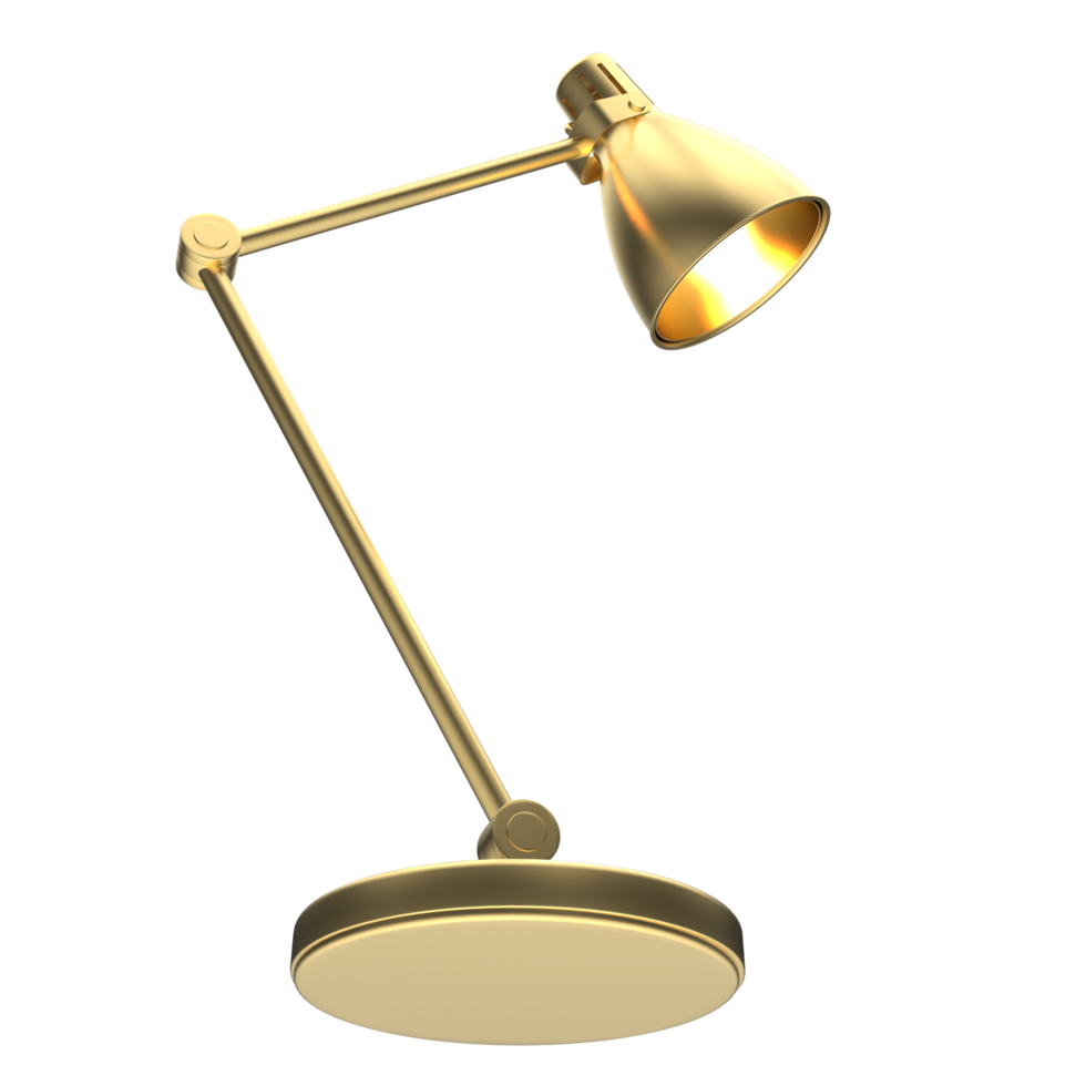 Modern desk lamp isolated on background. 3d rendering - illustration png