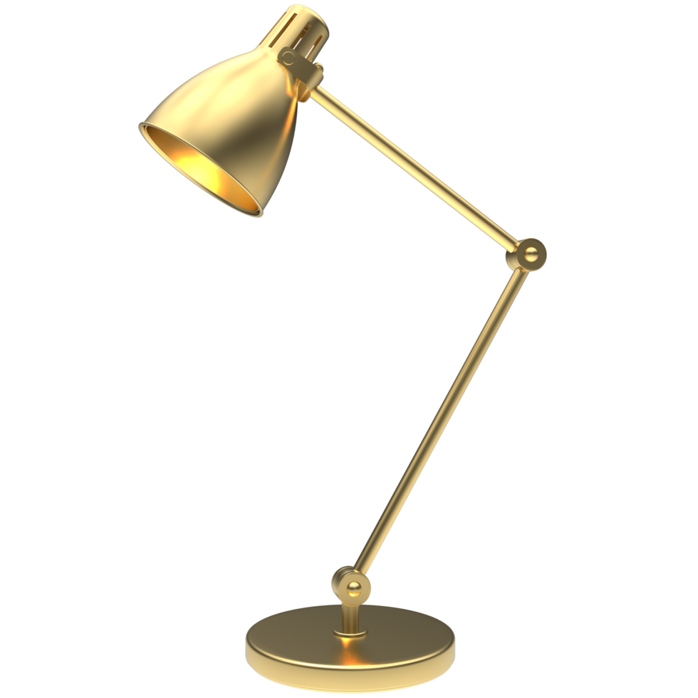 Modern desk lamp isolated on background. 3d rendering - illustration png