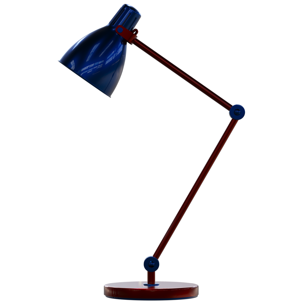 Modern desk lamp isolated on background. 3d rendering - illustration png