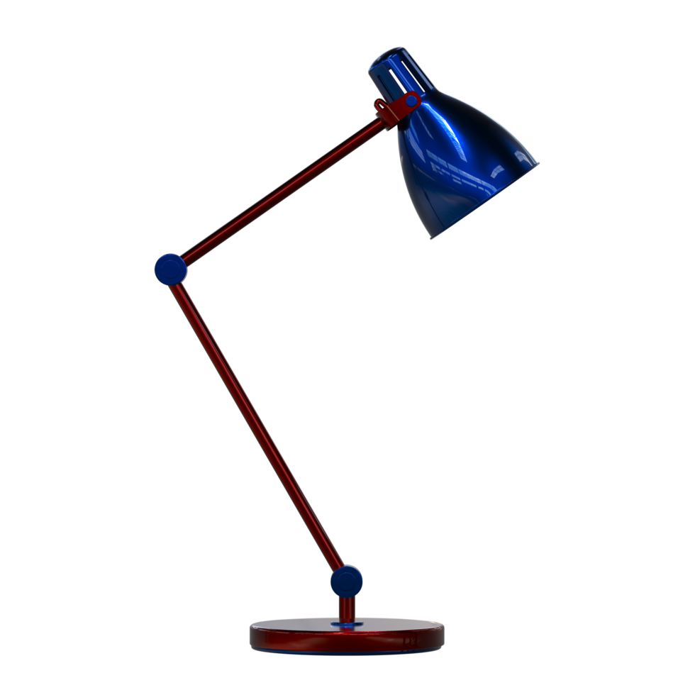 Modern desk lamp isolated on background. 3d rendering - illustration png