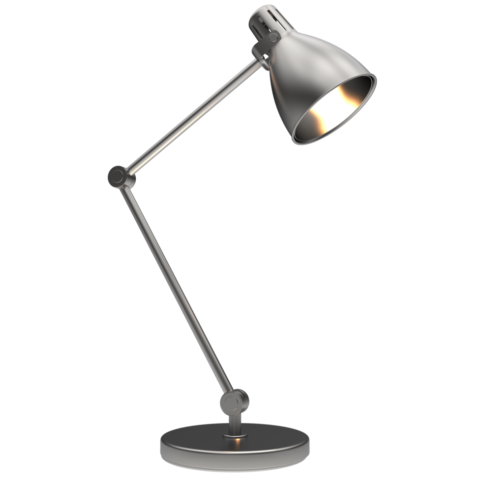 Modern desk lamp isolated on background. 3d rendering - illustration png