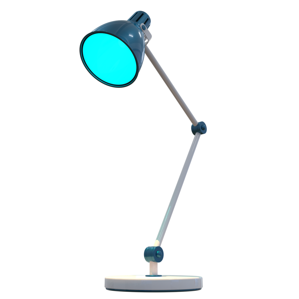 modern skrivbord lampa isolerat på bakgrund. 3d tolkning - illustration png