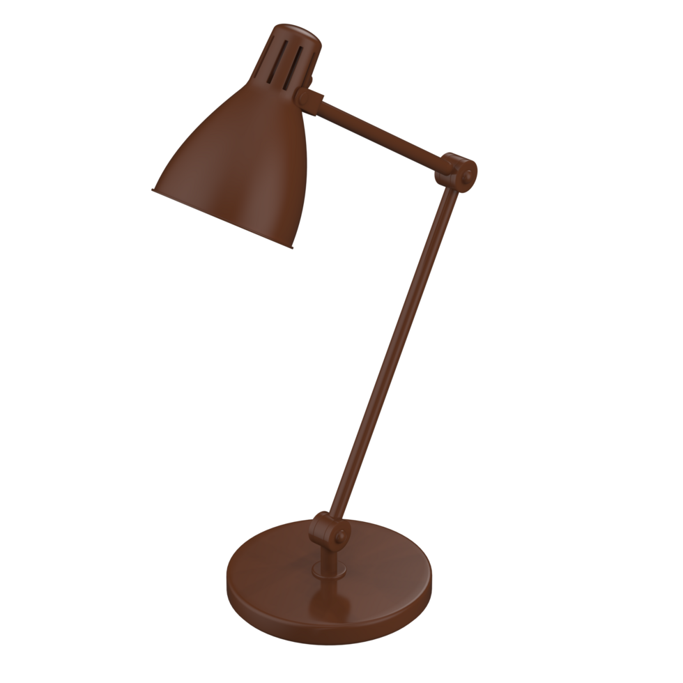 Modern desk lamp isolated on background. 3d rendering - illustration png