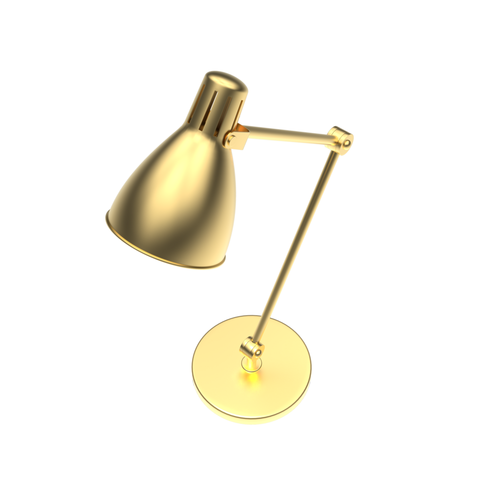 Modern desk lamp isolated on background. 3d rendering - illustration png