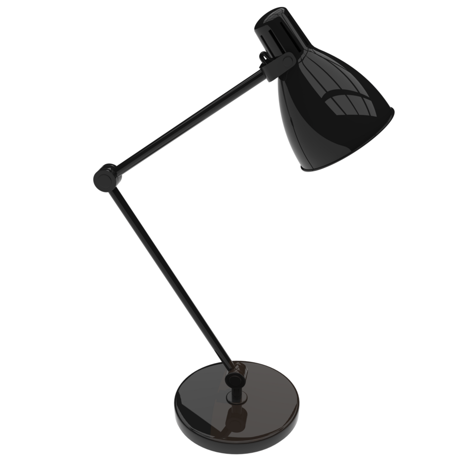 Modern desk lamp isolated on background. 3d rendering - illustration png