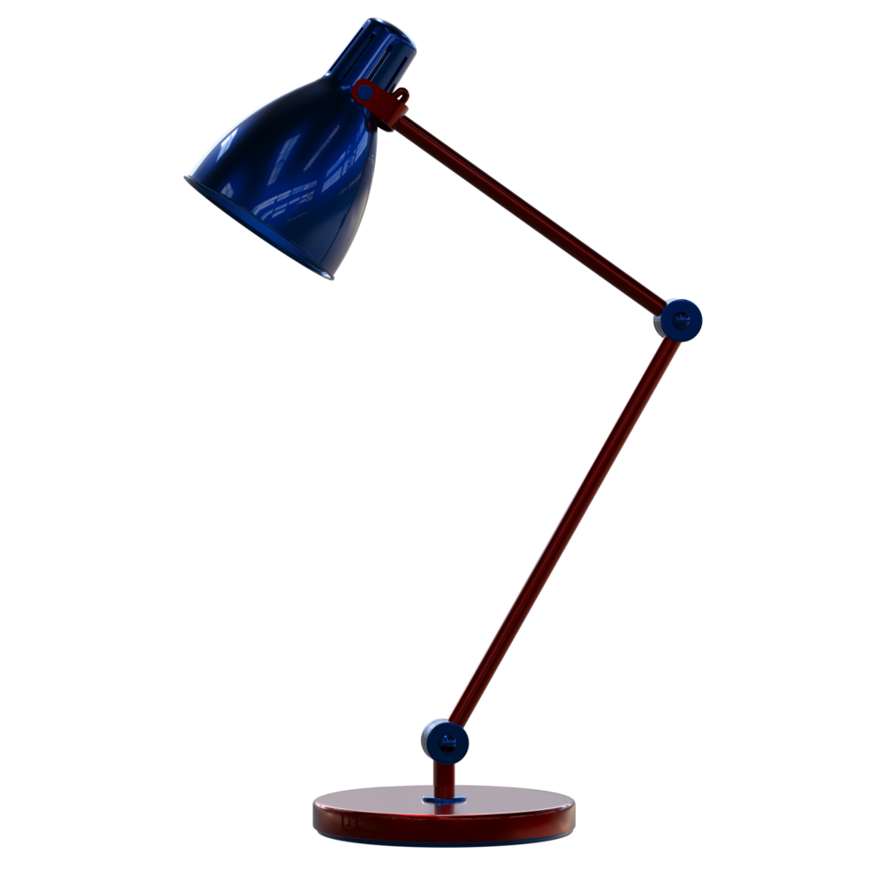 Modern desk lamp isolated on background. 3d rendering - illustration png