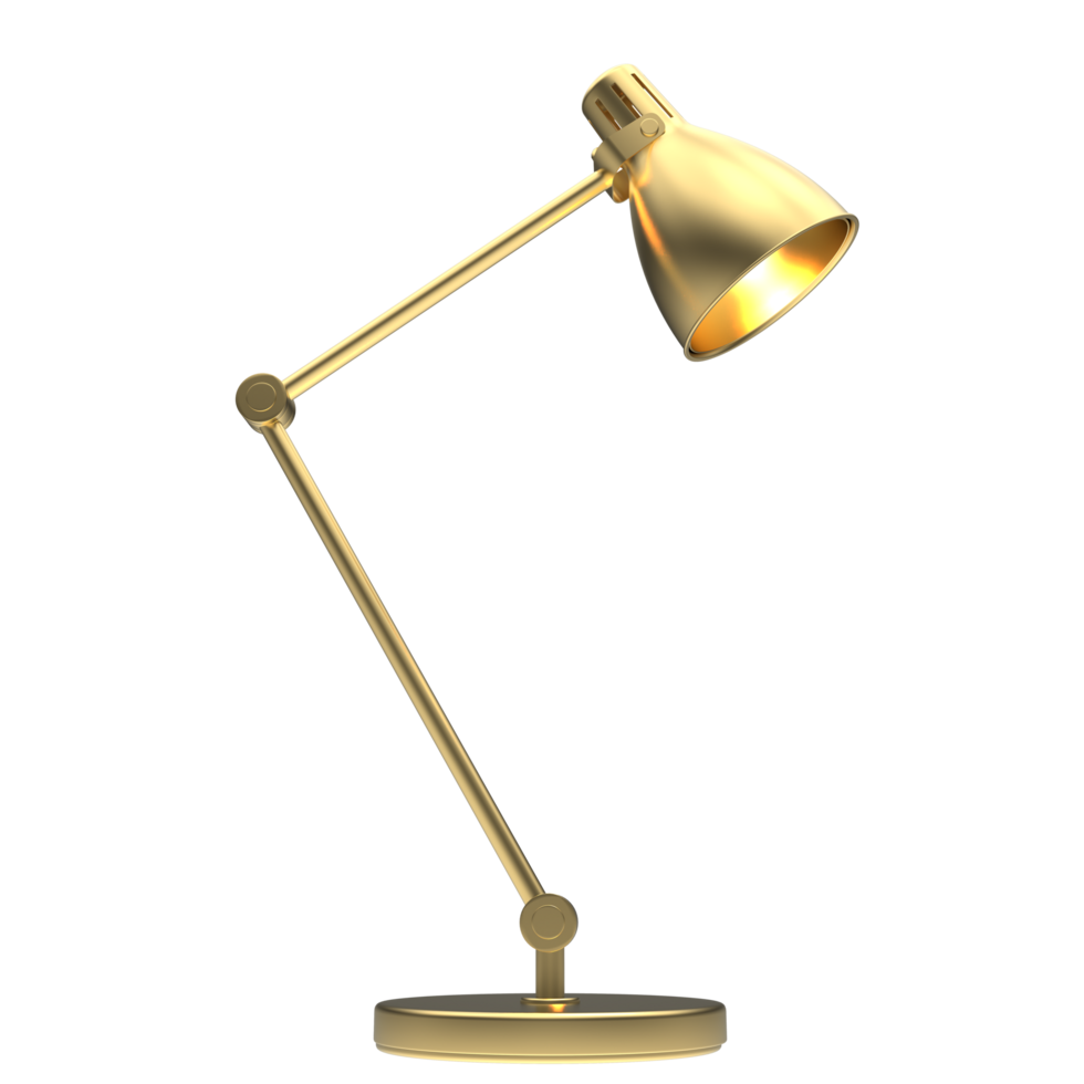 Modern desk lamp isolated on background. 3d rendering - illustration png