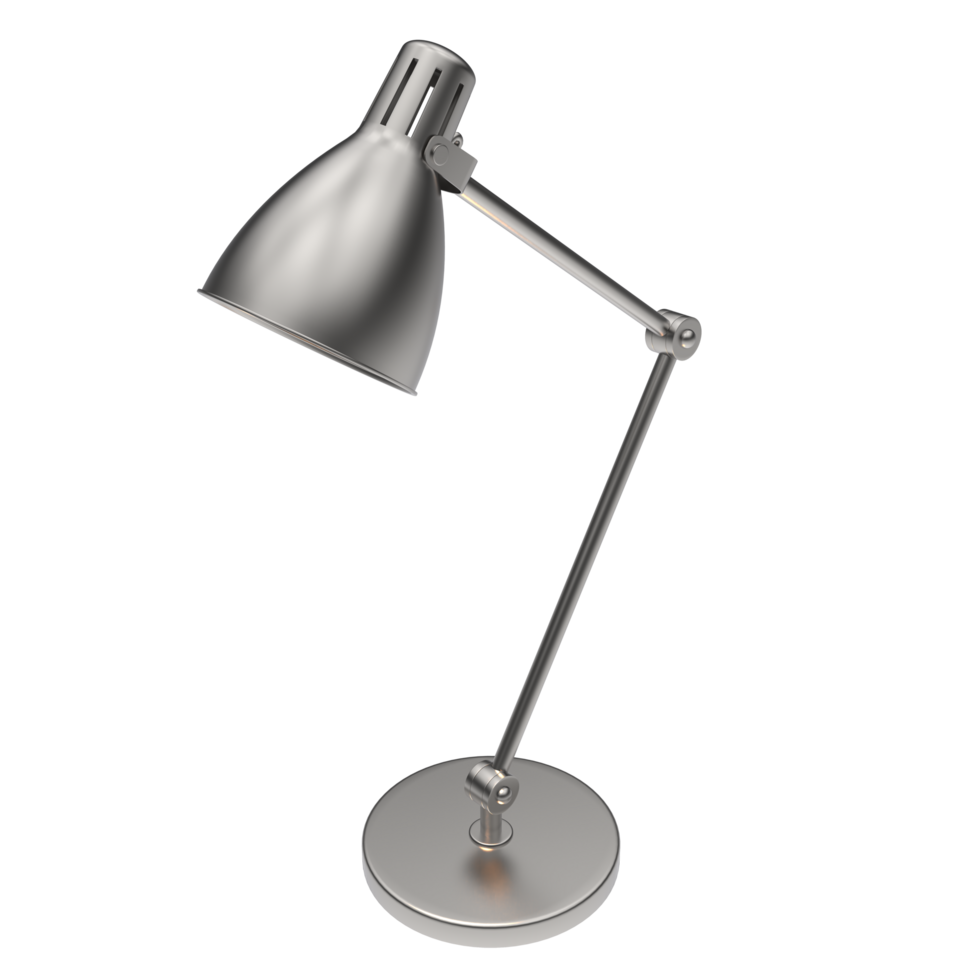 modern skrivbord lampa isolerat på bakgrund. 3d tolkning - illustration png