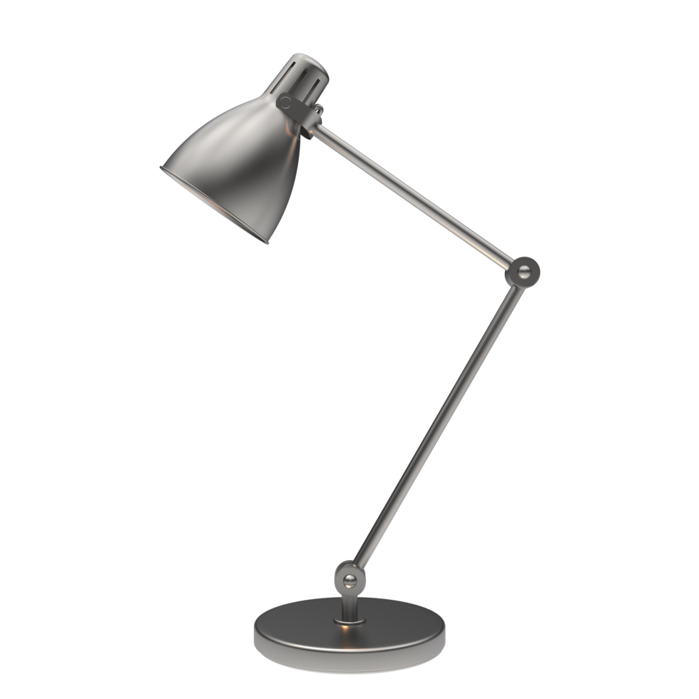 Modern desk lamp isolated on background. 3d rendering - illustration png