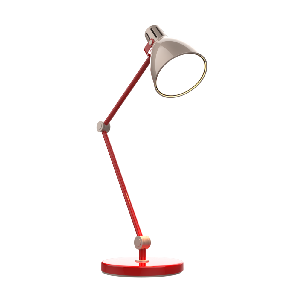Modern desk lamp isolated on background. 3d rendering - illustration png