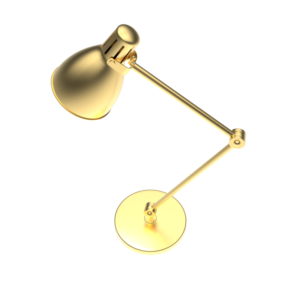 Modern desk lamp isolated on background. 3d rendering - illustration png