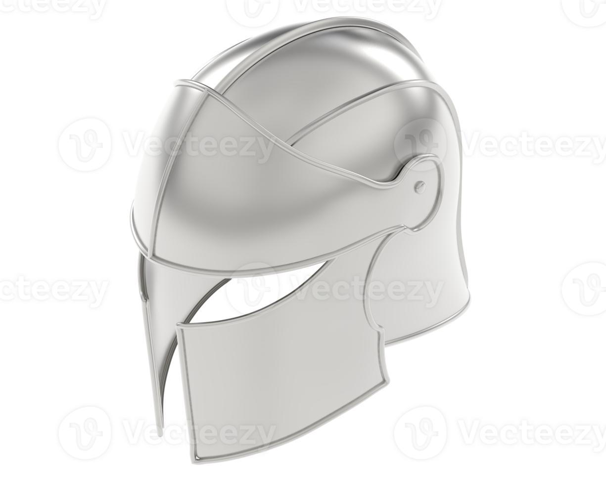 ridder helm geïsoleerd Aan achtergrond. 3d renderen - illustratie png