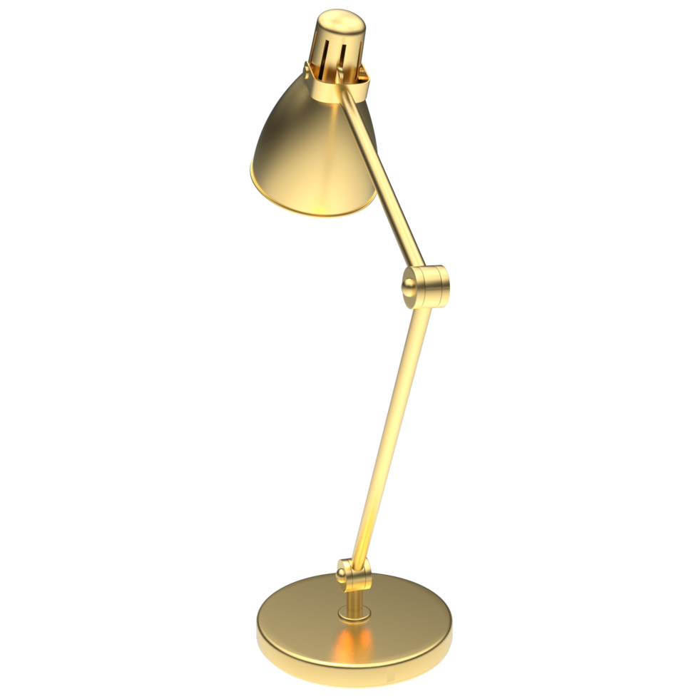 Modern desk lamp isolated on background. 3d rendering - illustration png