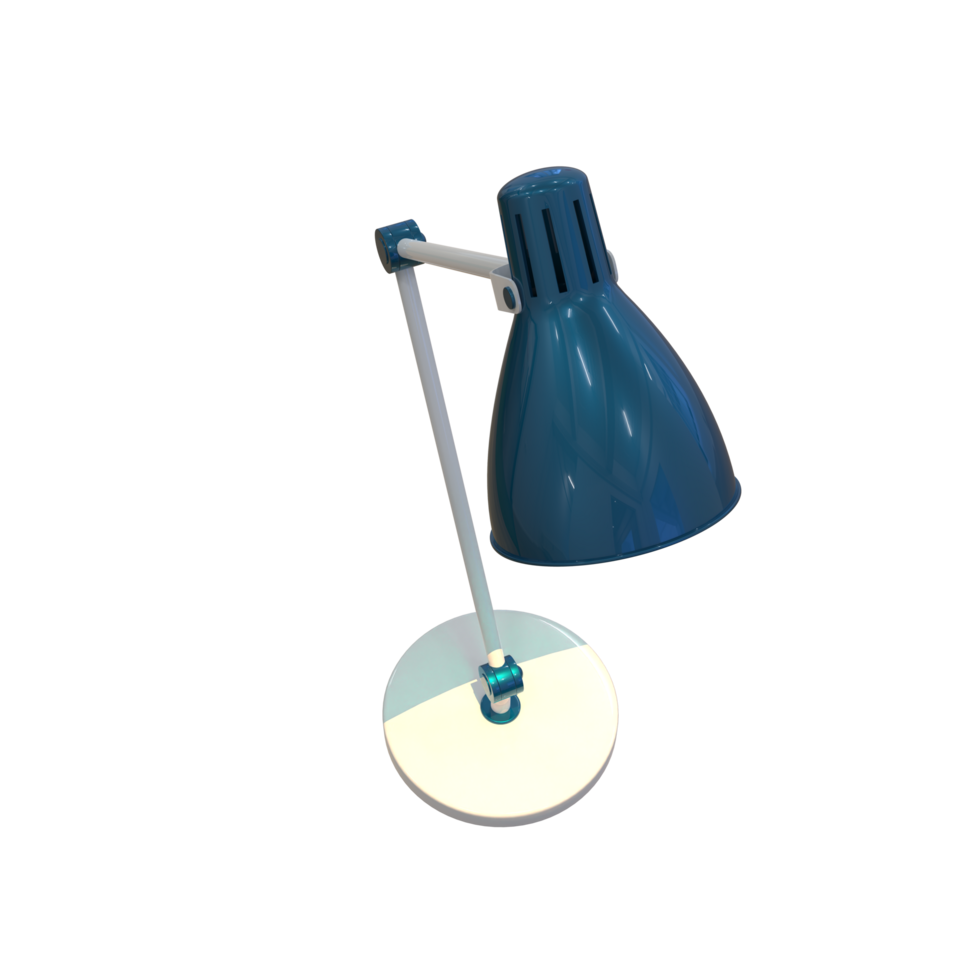 Modern desk lamp isolated on background. 3d rendering - illustration png