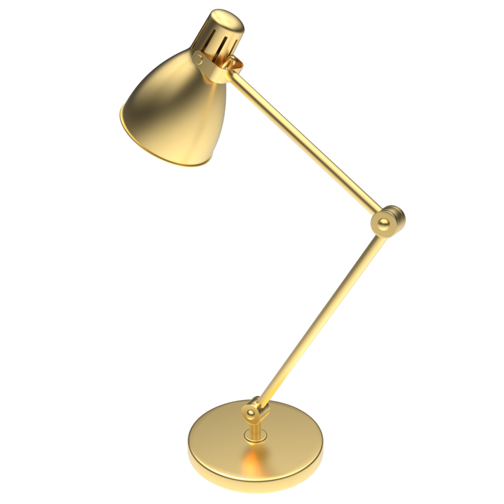 Modern desk lamp isolated on background. 3d rendering - illustration png