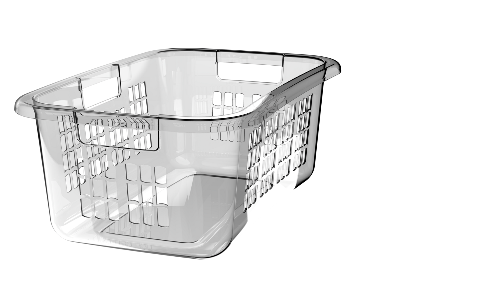 Laundry basket isolated on background. 3d rendering - illustration png