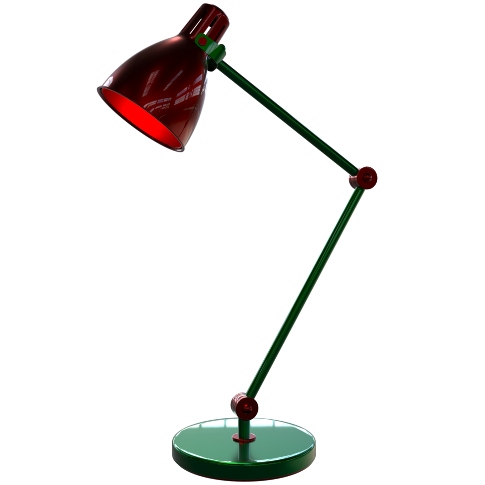 Modern desk lamp isolated on background. 3d rendering - illustration png