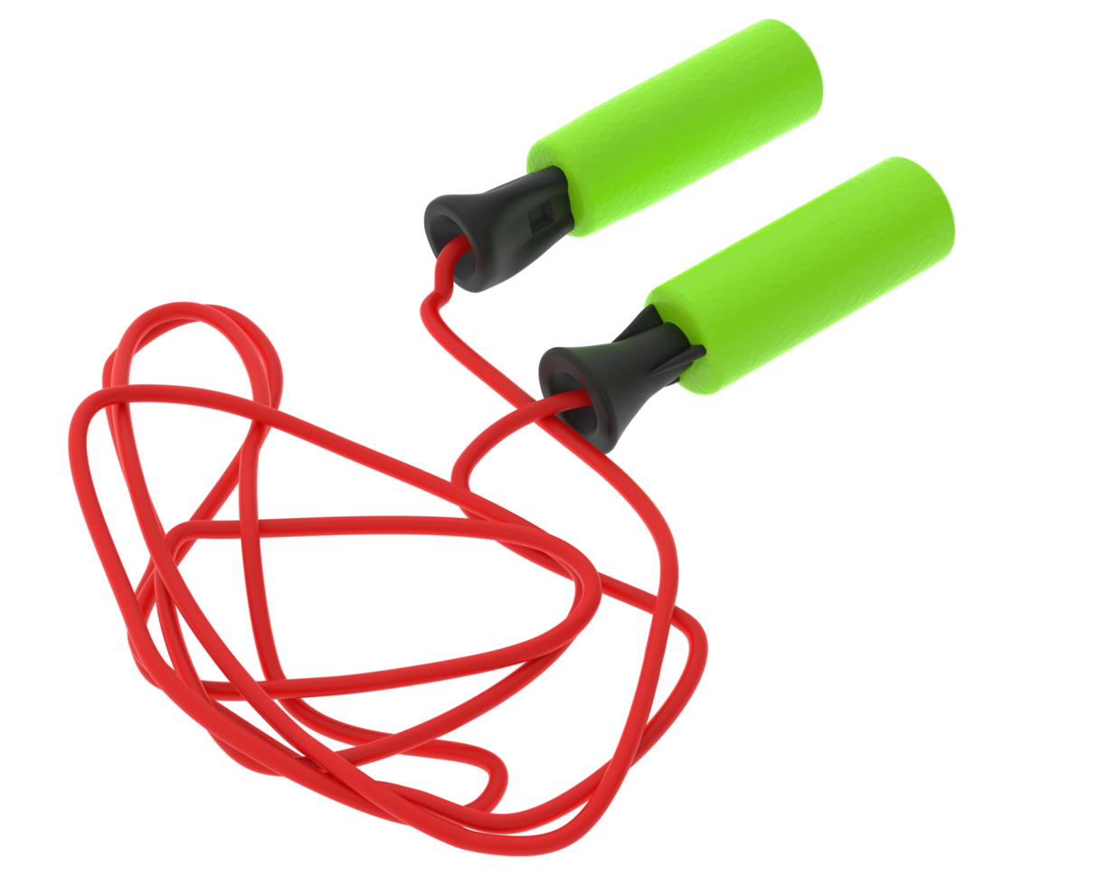 Jump rope isolated on background. 3d rendering - illustration png
