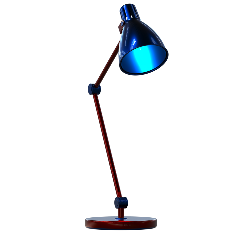 Modern desk lamp isolated on background. 3d rendering - illustration png