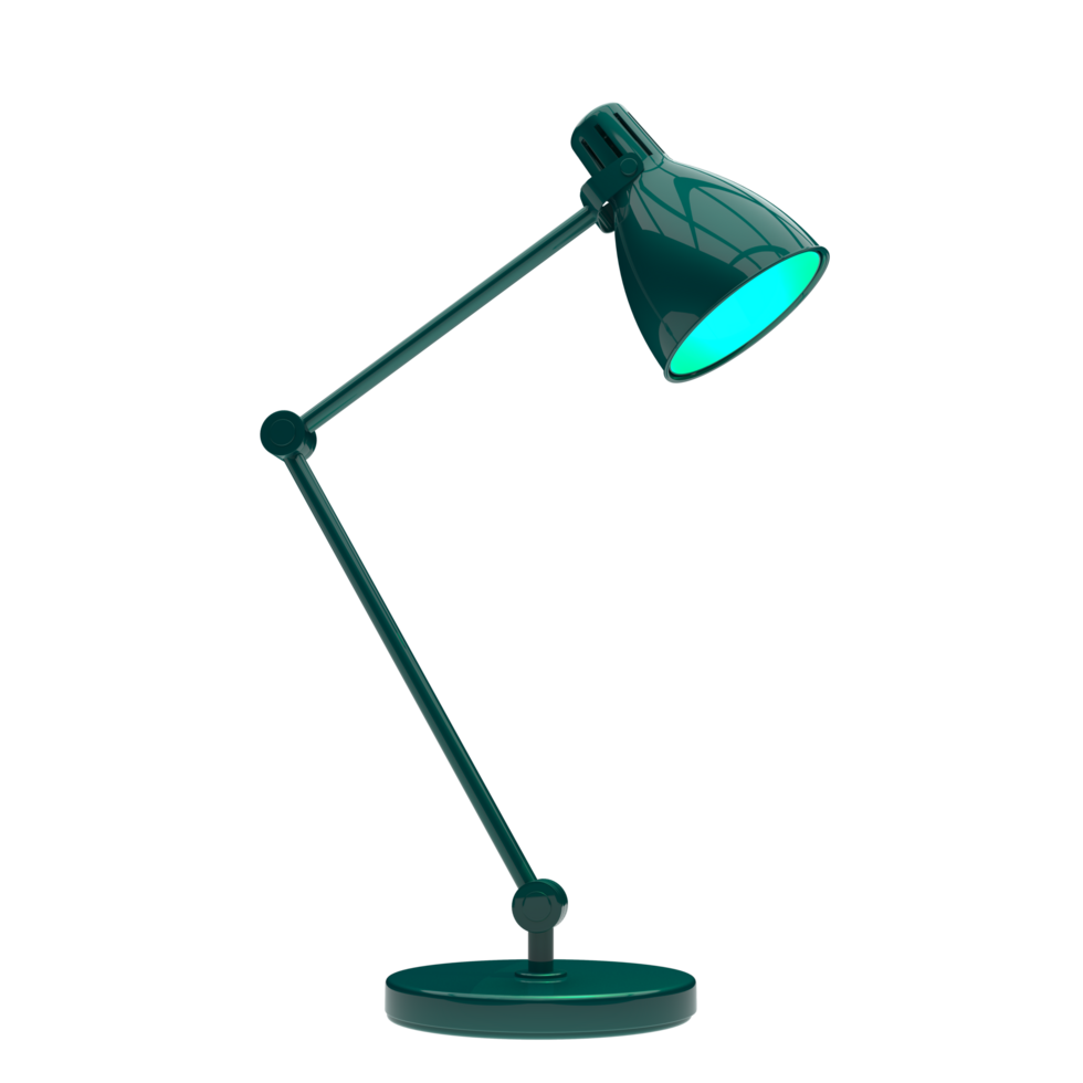 Modern desk lamp isolated on background. 3d rendering - illustration png